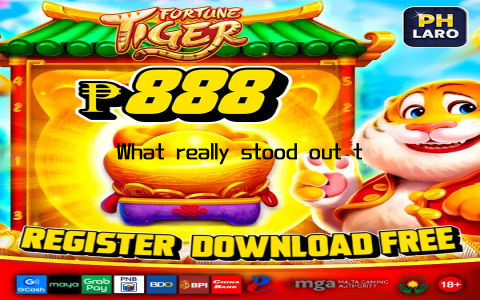 What really stood out to me was the variety of slot games available